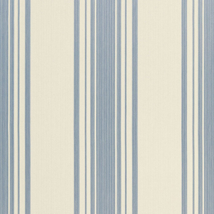 Carnegie Cotton Stripe Delft 67022 by Schumacher Fabric CHROMA See Sample INDIA . </p><p>Repeat: Horizontal: 13 1/2" (34CM) and Vertical: - 54" WIDE (137CM) - Fabric Carolina -