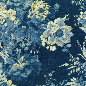 Ballad Bouquet * Indigo Bl Rb21 670565 by Waverly Fabric