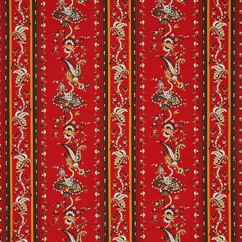 Elena Paisley Stripe Pompeii 179982 by Schumacher Fabric Cabana 13.5" - Fabric Carolina -