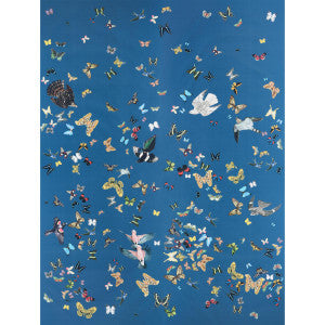 Queen'S Flight Navy 5010867 by Schumacher Wallpaper
