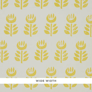 Rosenborg Yellow 5011331 by Schumacher Wallpaper