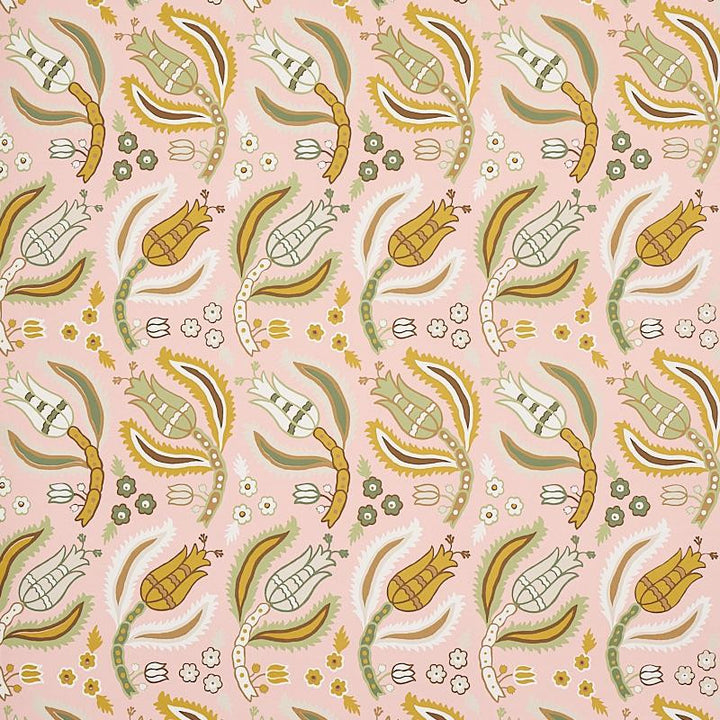 Malabar Vine Blush 5012342 by Schumacher Wallpaper East Meets West 9.0" - Fabric Carolina -