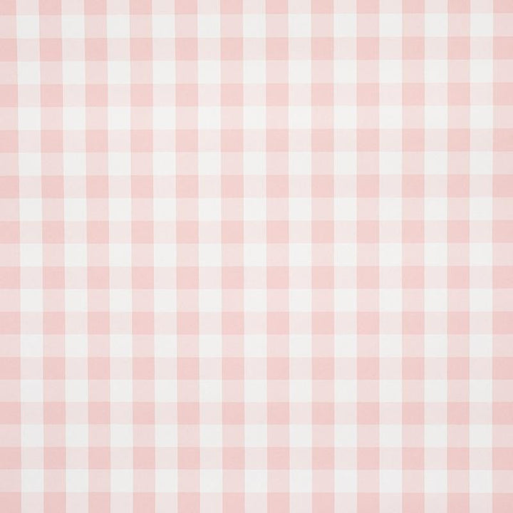 Willa Check Small Pink 5012364 by Schumacher Designer Wallpaper Plaid Wallcoverings 2.0" - Swanky Fabrics -