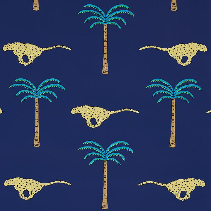 A Wild Desert Dream Midnight 5012542 by Schumacher Designer Wallpaper Cristina Buckley 13.5" - Swanky Fabrics -