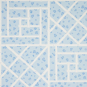 Fancy Beast Sky Blue 5012562 by Schumacher Wallpaper