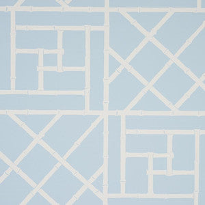 Trellis Sky Blue 5012573 by Schumacher Wallpaper