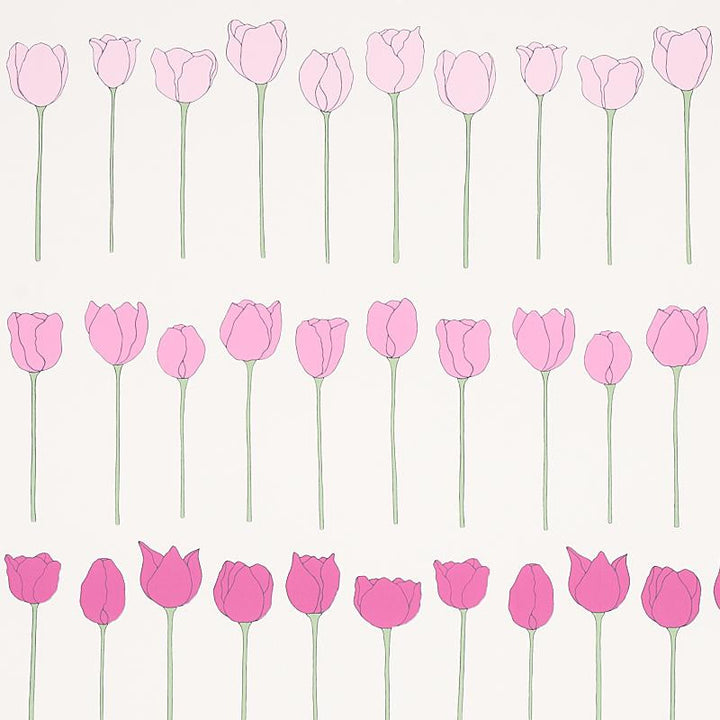 Edie Pink Ladies 5012581 by Schumacher Wallpaper Cristina Buckley 13.5" - Fabric Carolina -