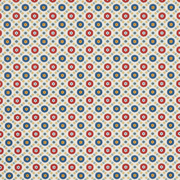 Larissa Ivory 5012840 by Schumacher Wallpaper Cabana 2.0" - Fabric Carolina -