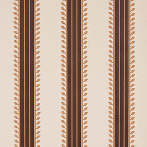 Etruscan Stripe Brown 5012850 by Schumacher Wallpaper