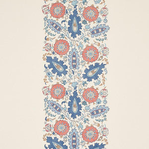 Anatolia Blue & Red 5012870 by Schumacher Wallpaper