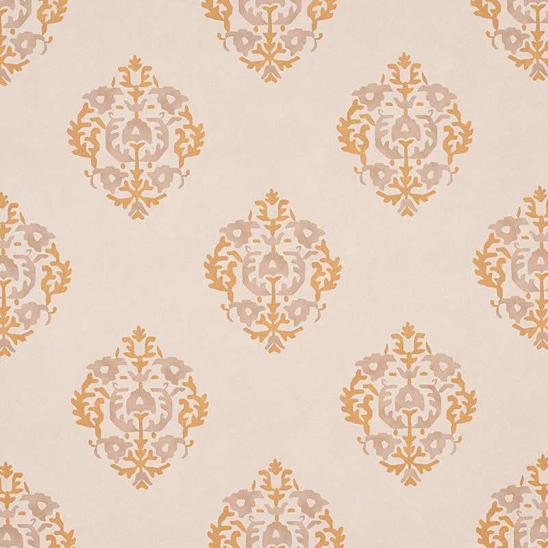 Constantine Natural & Ocher 5012880 by Schumacher Wallpaper Cabana 18.0" - Fabric Carolina -