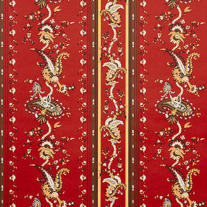 Elena Paisley Stripe Pompeii 5012892 by Schumacher Wallpaper