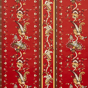 Elena Paisley Stripe Pompeii 5012892 by Schumacher Wallpaper