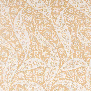 Saz Paisley Ochre 5012900 by Schumacher Wallpaper