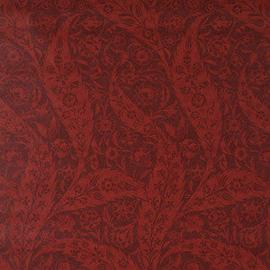 Saz Paisley Burgundy 5012902 by Schumacher Wallpaper