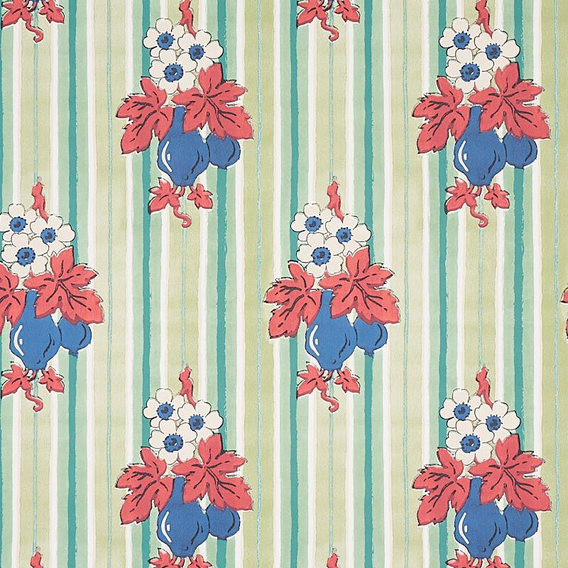 Turnip Mint 5012910 by Schumacher Wallpaper Cabana 13.5" - Fabric Carolina -