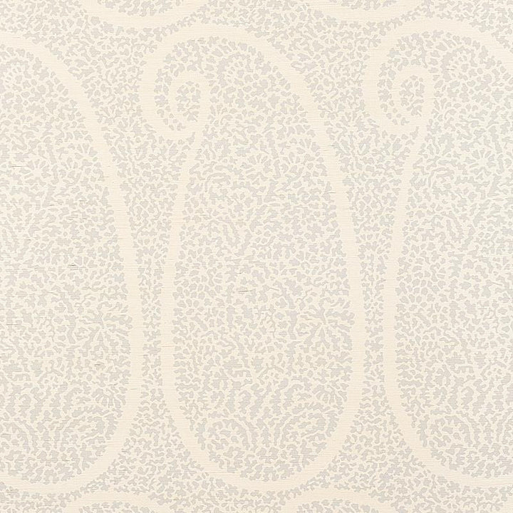 Ambala Paisley Sisal Slate 5013031 by Schumacher Wallpaper Printed Grasscloths 34.0" - Fabric Carolina -