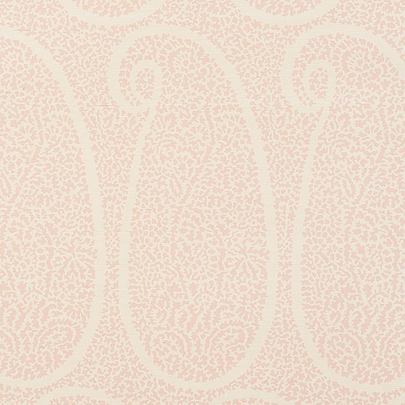 Ambala Paisley Sisal Blush 5013032 by Schumacher Wallpaper Printed Grasscloths 34.0" - Fabric Carolina -
