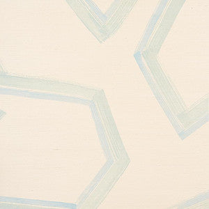 Enzo Sisal Blue 5013050 by Schumacher Wallpaper