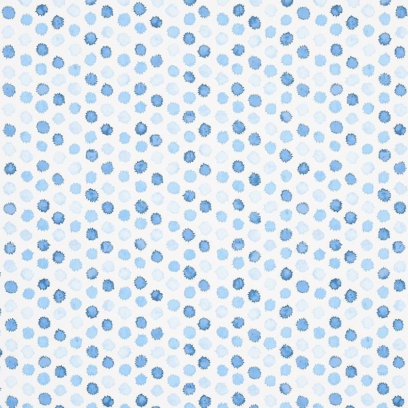 Mini Bursts Blues 5013100 by Schumacher Designer Wallpaper Perennial Favorites 13.5" - Swanky Fabrics -
