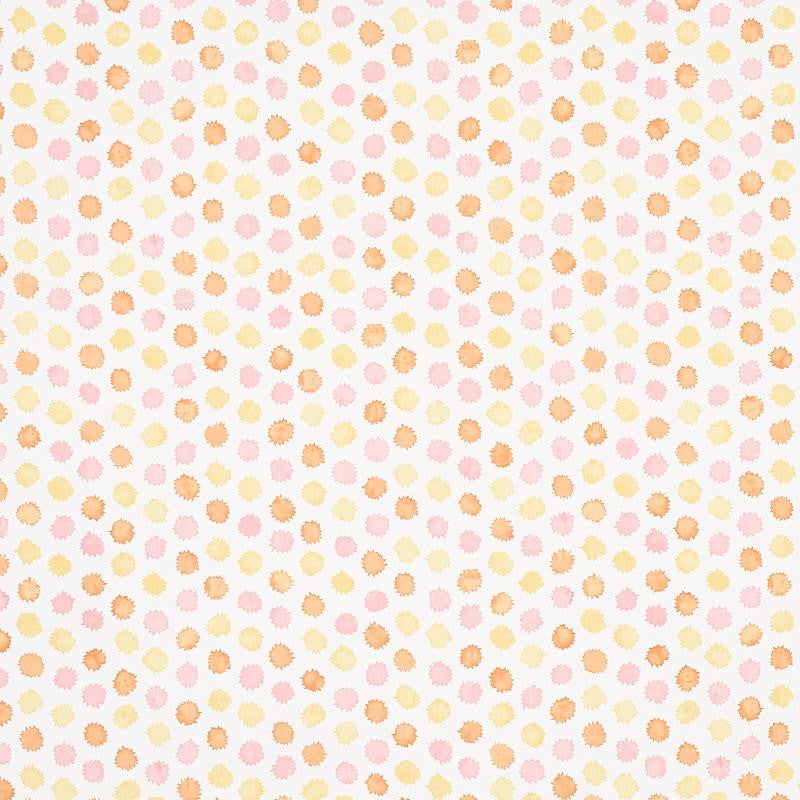 Mini Bursts Yellow & Pink 5013101 by Schumacher Wallpaper Perennial Favorites 13.5" - Fabric Carolina -