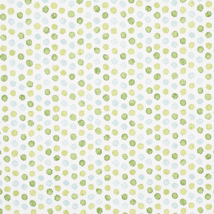 Mini Bursts Green & Blue 5013102 by Schumacher Wallpaper Perennial Favorites 13.5" - Fabric Carolina -