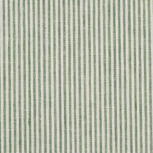 Wesley Ticking Stripe Green 65986 by Schumacher Fabric