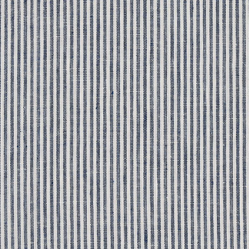 Wesley Ticking Stripe Indigo 65987 by Schumacher Fabric New Traditional - Fabric Carolina -