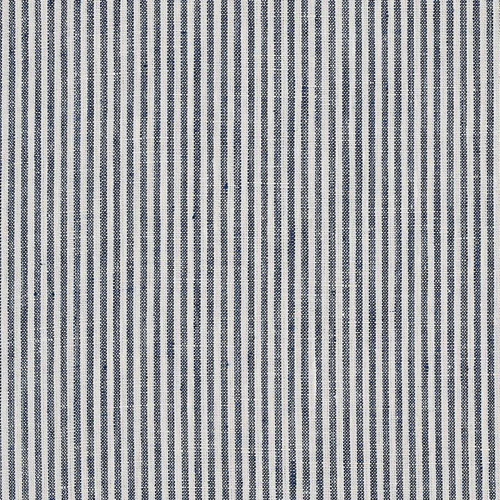 Wesley Ticking Stripe Indigo 65987 by Schumacher Designer Fabric New Traditional - Swanky Fabrics -