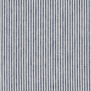 Wesley Ticking Stripe Indigo 65987 by Schumacher Fabric