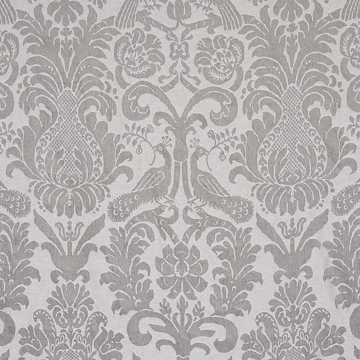 Anna Damask Grey 68436 by Schumacher Fabric New Traditional 28.33" - Fabric Carolina -