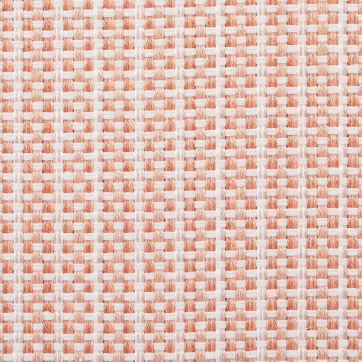 Rustic Basketweave Coral 73884 by Schumacher Fabric The Good Life Indoor/Outdoor 1.5" - Fabric Carolina -