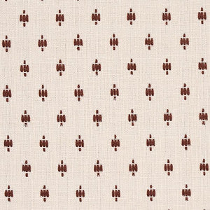 Barlow Light Brown On Ivory 75533 by Schumacher Fabric