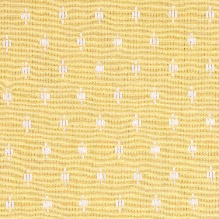 Barlow Ivory On Yellow 75534 by Schumacher Fabric New Traditional - Fabric Carolina -