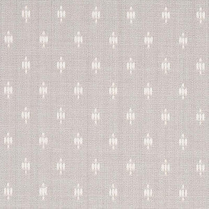 Barlow Ivory On Grey 75535 by Schumacher Fabric