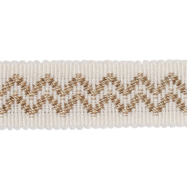 Ebba Tape Ivory 80293 by Schumacher Designer Trim New Traditional Iii - Swanky Fabrics -