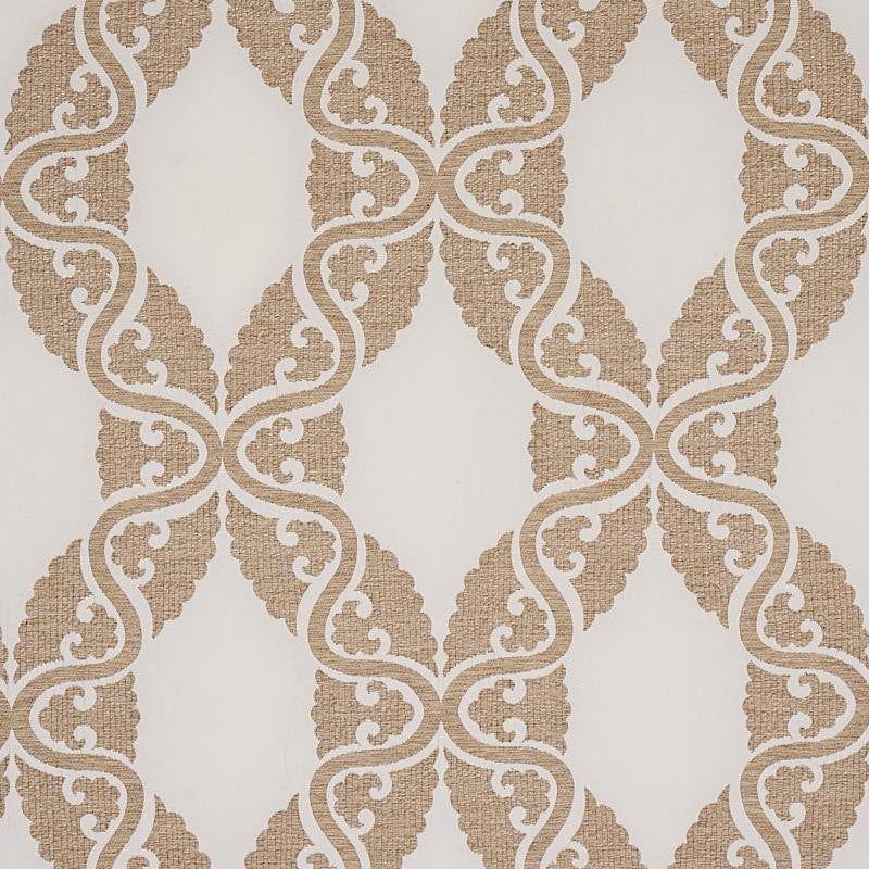 Siljan Ivory 80310 by Schumacher Fabric New Traditional 13.5" - Fabric Carolina -