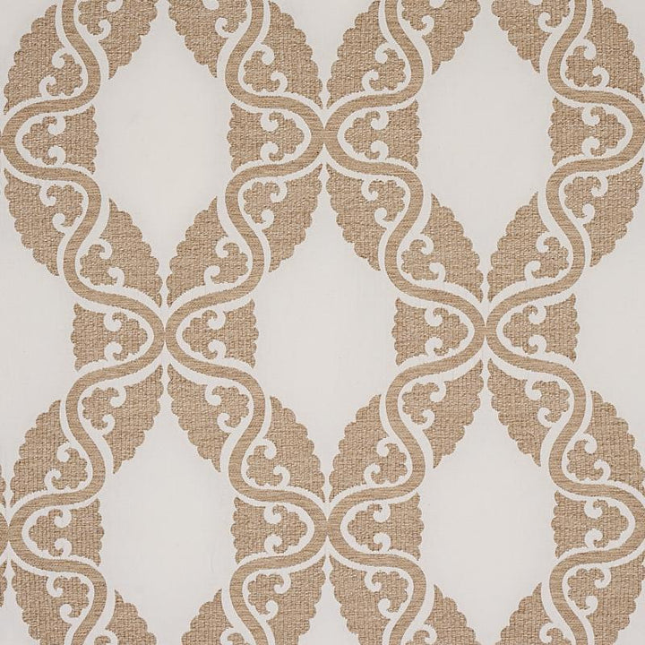Siljan Ivory 80310 by Schumacher Fabric New Traditional 13.5" - Fabric Carolina -