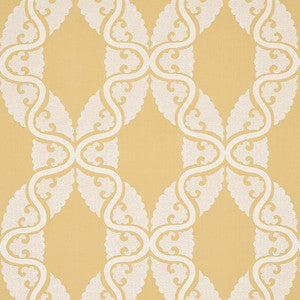 Siljan Yellow 80312 by Schumacher Fabric
