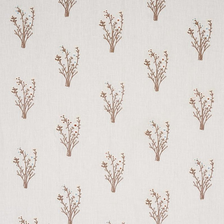 Stora Embroidery Ivory 80401 by Schumacher Fabric New Traditional 13.0" - Fabric Carolina -