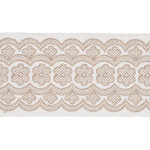Astrid Embroidered Tape Natural 80440 by Schumacher Trim