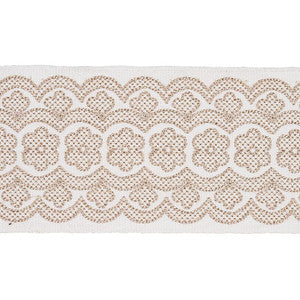 Astrid Embroidered Tape Natural 80440 by Schumacher Trim