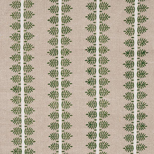 Alva Hand Block Print Green 80521 by Schumacher Fabric