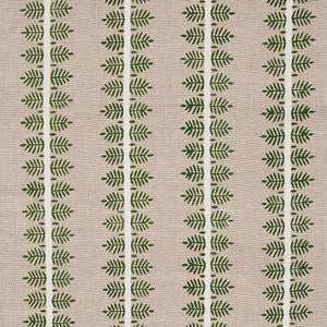 Alva Hand Block Print Green 80521 by Schumacher Fabric