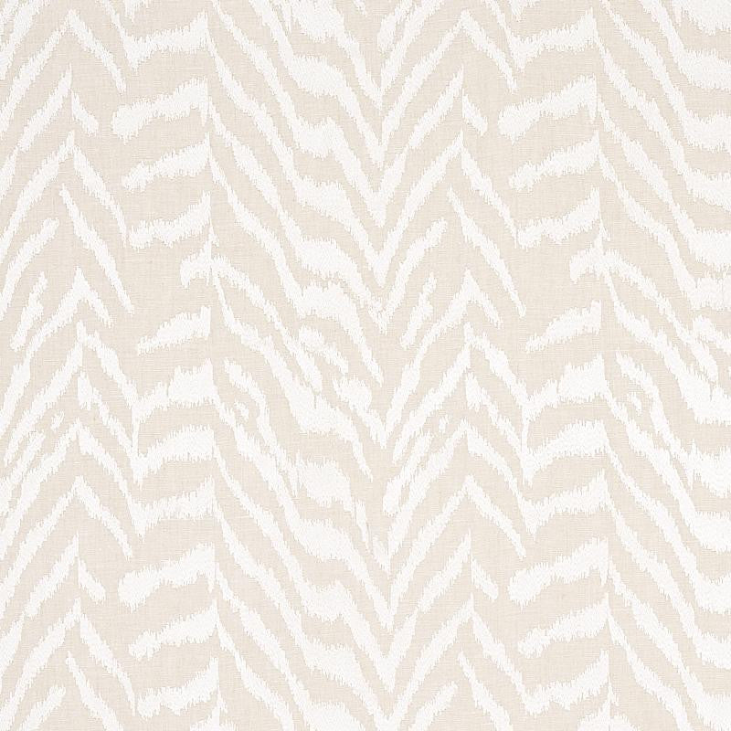 Quincy Embroidery On Linen White 80670 by Schumacher Fabric Perennial Favorites 17.33" - Fabric Carolina -