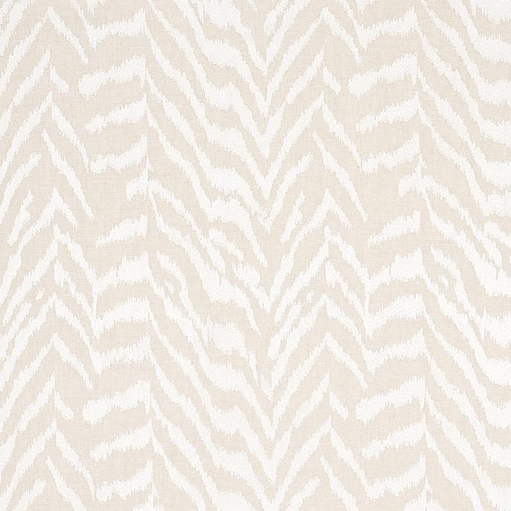 Quincy Embroidery On Linen White 80670 by Schumacher Fabric Perennial Favorites 17.33" - Fabric Carolina -