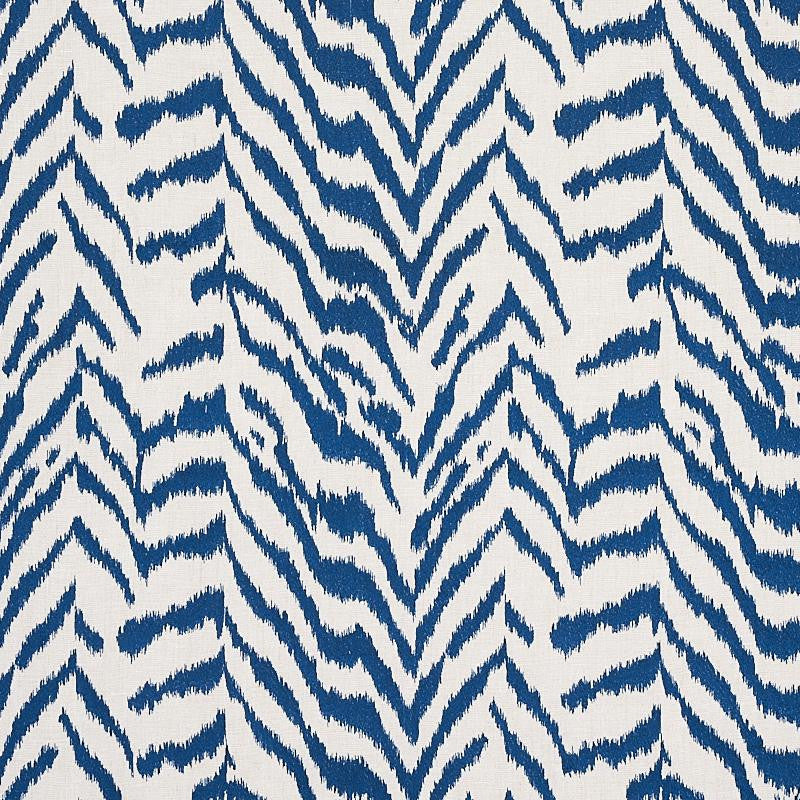 Quincy Embroidery On Linen Navy 80672 by Schumacher Designer Fabric Perennial Favorites 17.33" - Swanky Fabrics -