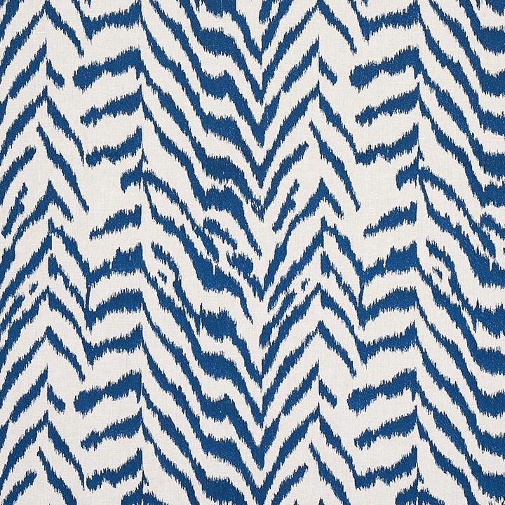 Quincy Embroidery On Linen Navy 80672 by Schumacher Designer Fabric Perennial Favorites 17.33" - Swanky Fabrics -