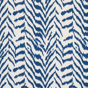 Quincy Embroidery On Linen Navy 80672 by Schumacher Fabric