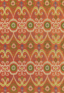 Bokhara Ikat Weave Persimmon 67082 by Schumacher Fabric